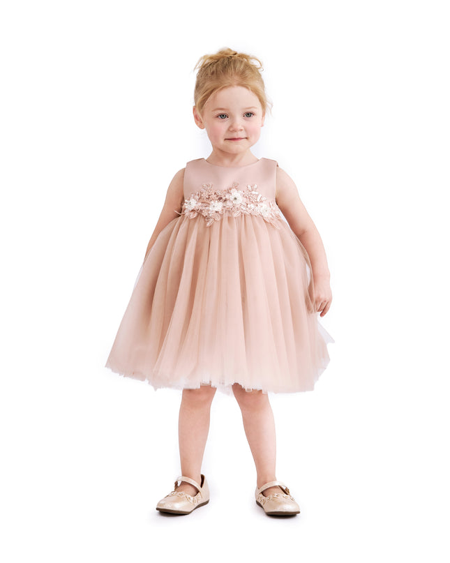 kids atelier tulleen Rose Zinara Ribbon Bloom Gown
