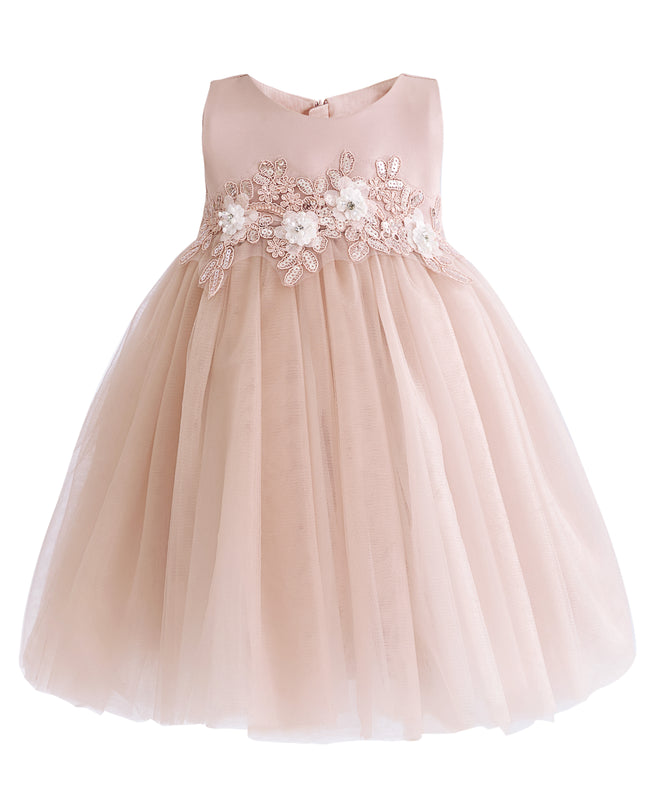 kids atelier tulleen Rose Zinara Ribbon Bloom Gown
