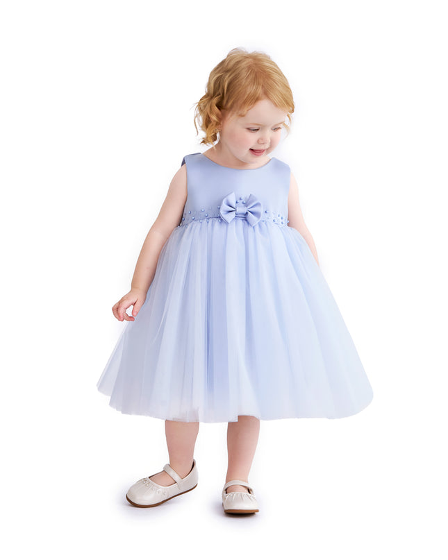 kids atelier tulleen Blue Oravelle Lace Petal Gown