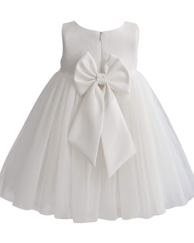 kids atelier tulleen Ivory Oravelle Lace Petal Gown