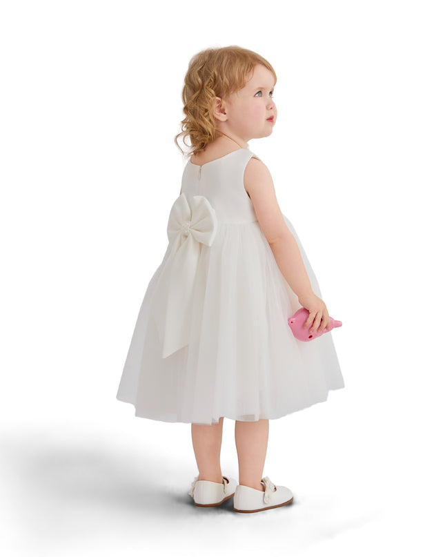 kids atelier tulleen Ivory Oravelle Lace Petal Gown