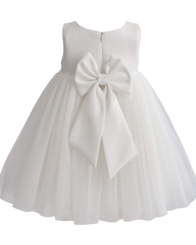 kids atelier tulleen Ivory Oravelle Lace Petal Gown