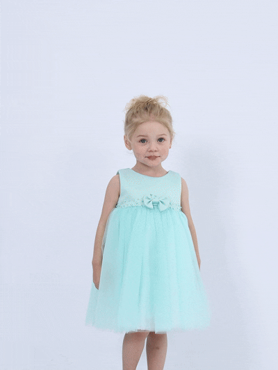 kids atelier tulleen Jade Oravelle Lace Petal Gown