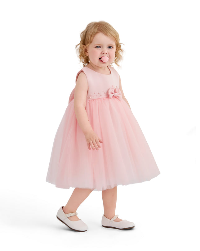 kids atelier tulleen Pink Oravelle Lace Petal Gown