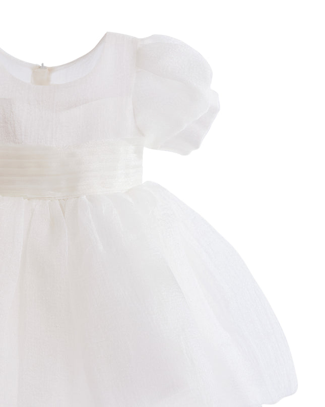 kids atelier tulleen Ivory Brixton Puff-Sleeve Party Dress