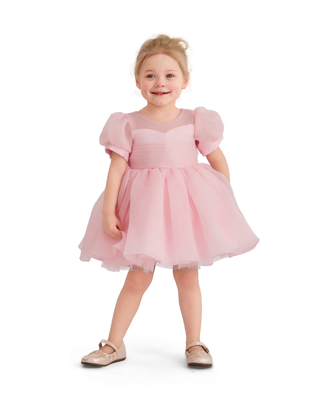 kids atelier tulleen Pink Brixton Puff-Sleeve Party Dress