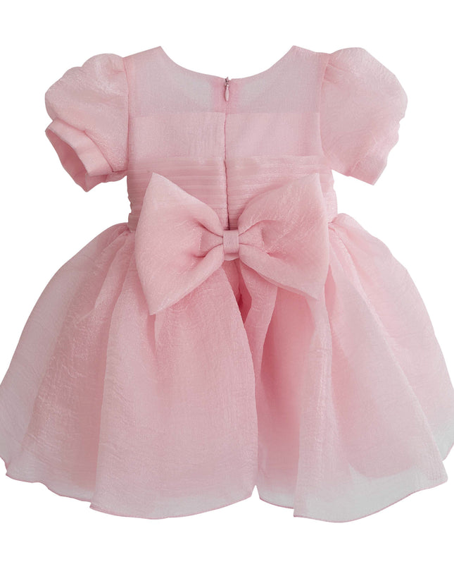 kids atelier tulleen Pink Brixton Puff-Sleeve Party Dress