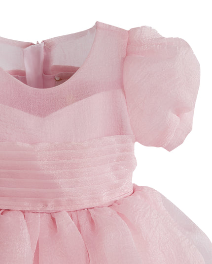 kids atelier tulleen Pink Brixton Puff-Sleeve Party Dress