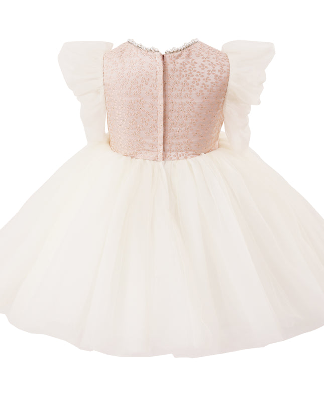tulleen Pink Oaklyn Sequin Tulle Occasion Dress