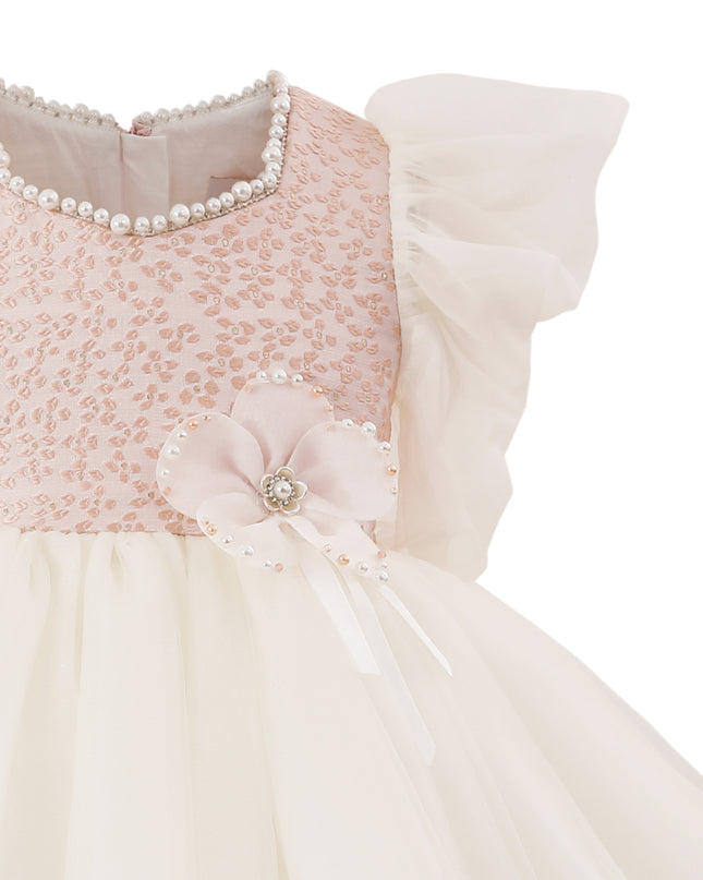 tulleen Pink Oaklyn Sequin Tulle Occasion Dress