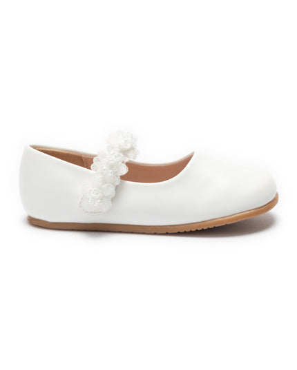 kids atelier tulleen White Lyra Flower Shoes