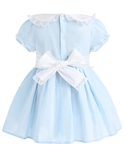 kids atelier tulleen Light Blue Odette Bow-Back Dress