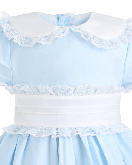 kids atelier tulleen Light Blue Odette Bow-Back Dress