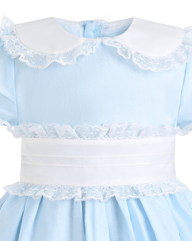 kids atelier tulleen Light Blue Odette Bow-Back Dress