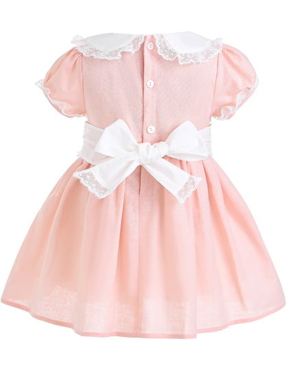 kids atelier tulleen Light Pink Odette Bow-Back Dress