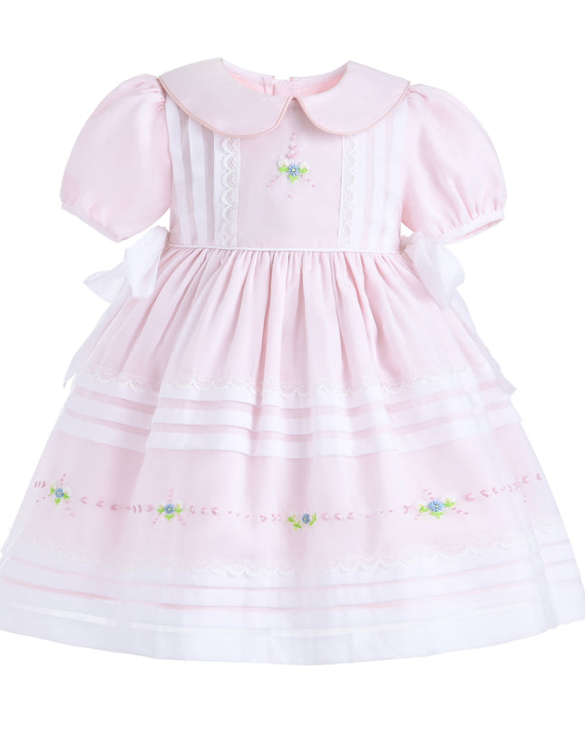 kids atelier tulleen Light Pink Rosabelle Embroidered Dress