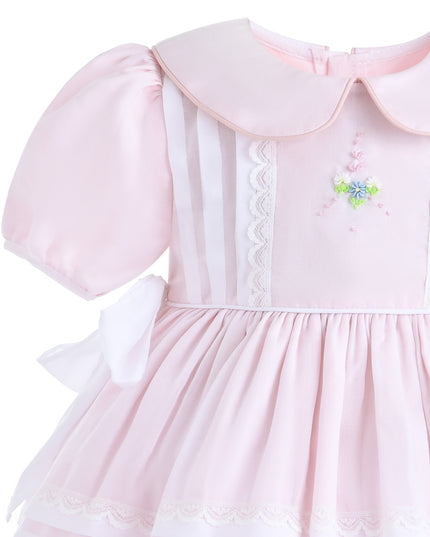 kids atelier tulleen Light Pink Rosabelle Embroidered Dress
