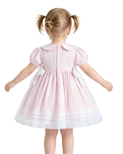 kids atelier tulleen Light Pink Rosabelle Embroidered Dress