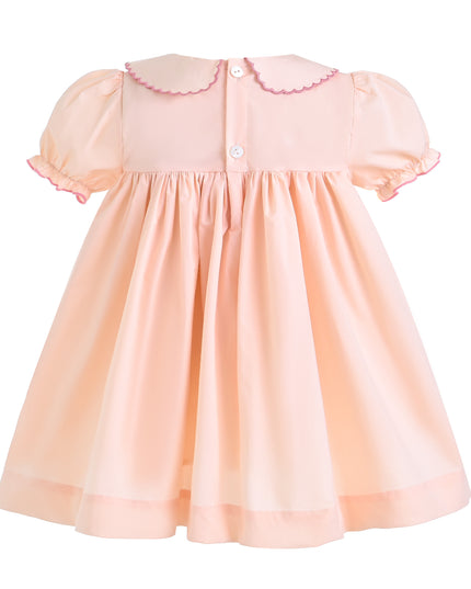 kids atelier tulleen Light Pink Arlette Smocked Dress