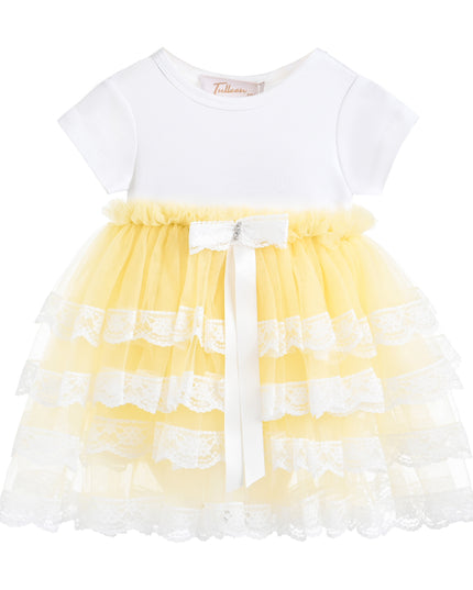 kids atelier tulleen Yellow Briony Tulle Dress