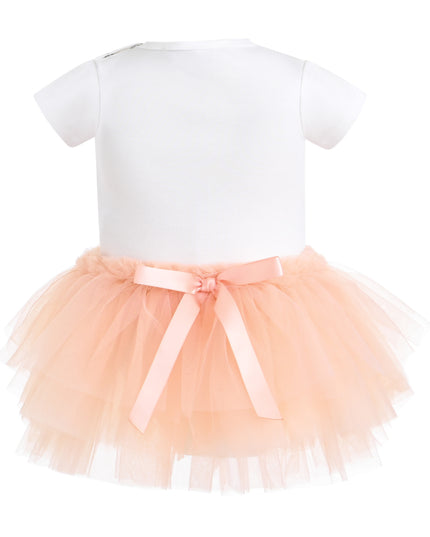 kids atelier tulleen Peach Reina Birthday Dress