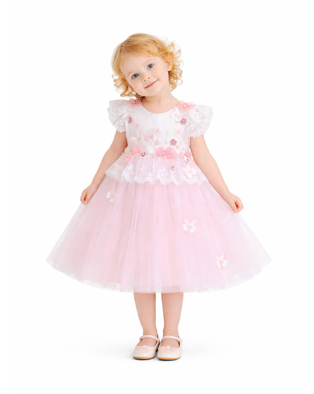 kids atelier Tulleen Pink Skyline Dress