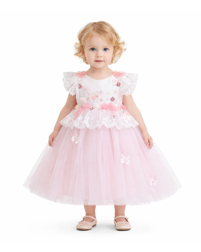 kids atelier Tulleen Pink Skyline Dress