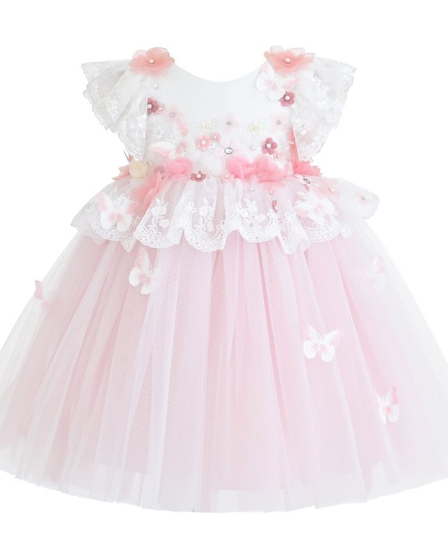 kids atelier Tulleen Pink Skyline Dress