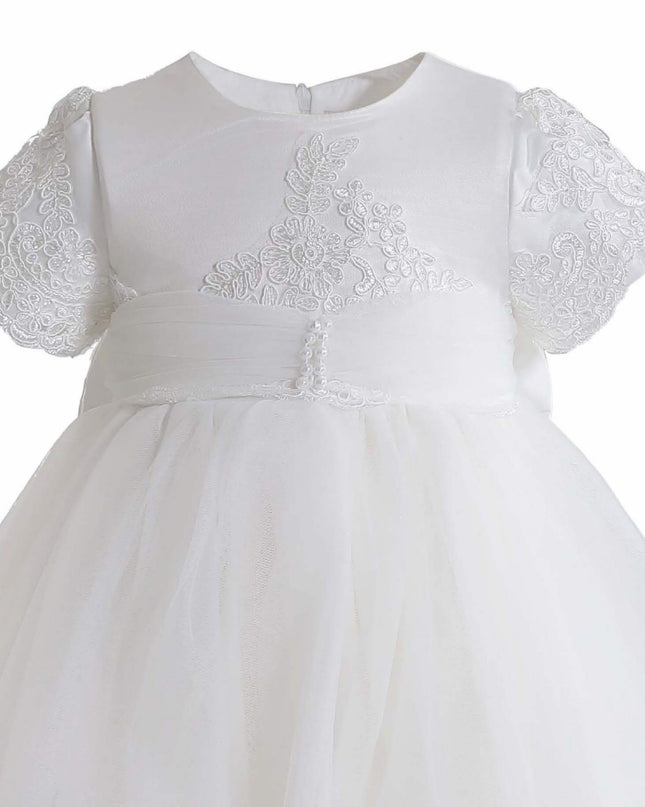 kids atelier tulleen White Paloma Lace Formal Dress