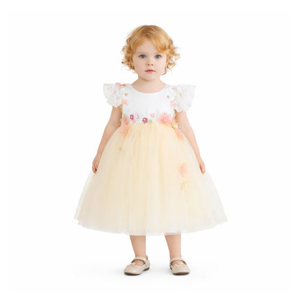 kids atelier Tulleen Yellow Madrone Fairy Dress