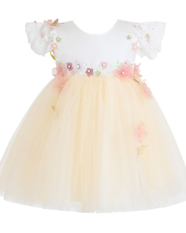 kids atelier Tulleen Yellow Madrone Fairy Dress