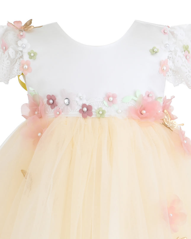 kids atelier Tulleen Yellow Madrone Fairy Dress