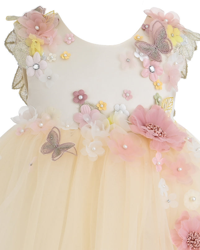 kids atelier tulleen Cream Rosslyn Dress