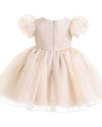 kids atelier tulleen Champagne D'Amico Floral Teacup Dress