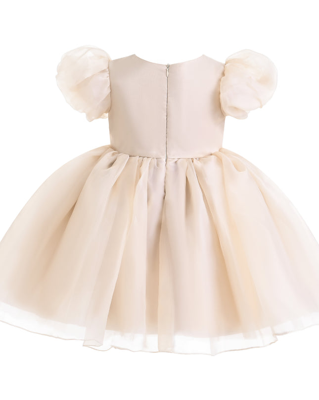 kids atelier tulleen Champagne D'Amico Floral Teacup Dress
