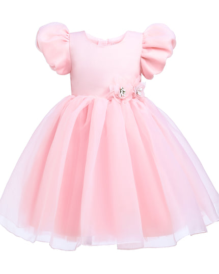 kids atelier tulleen Pink D'Amico Floral Teacup Dress