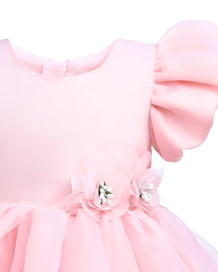 kids atelier tulleen Pink D'Amico Floral Teacup Dress