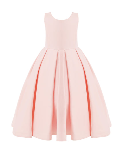 kids atelier tulleen Pink Satin Bow-Back Dress