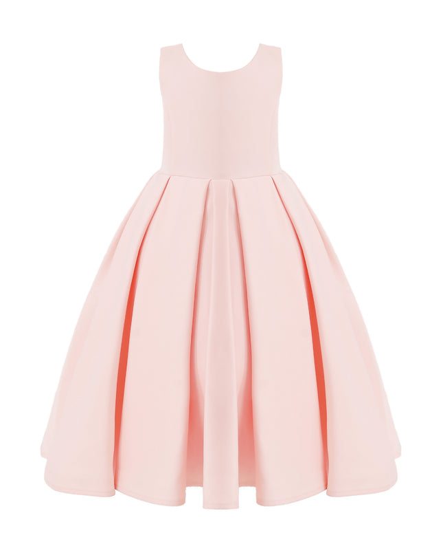 kids atelier tulleen Pink Satin Bow-Back Dress