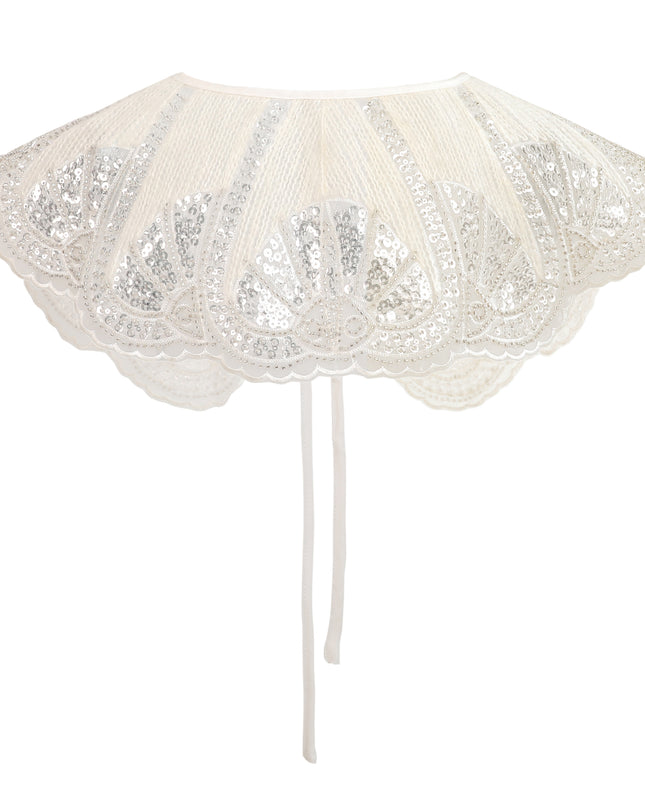 kids atelier tulleen  White Sequin Lace Stole
