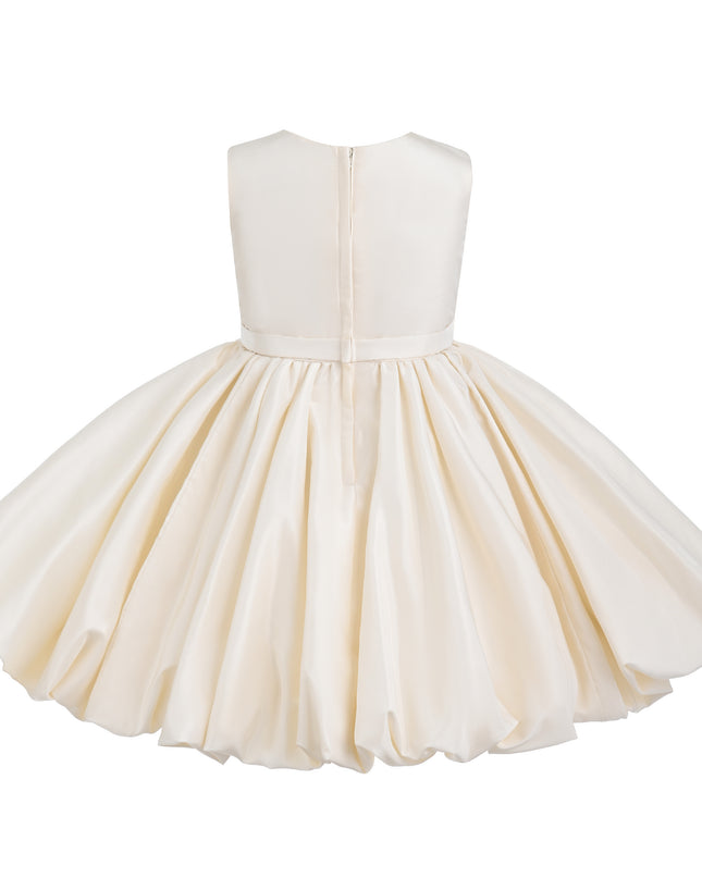 kids atelier tulleen Ivory Kalina Tulle Pleated Dress