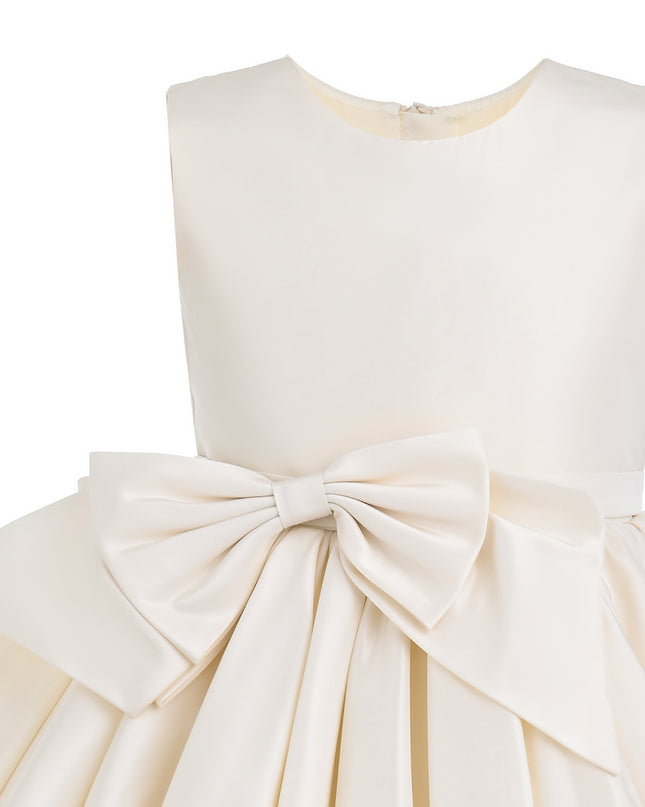kids atelier tulleen Ivory Kalina Tulle Pleated Dress
