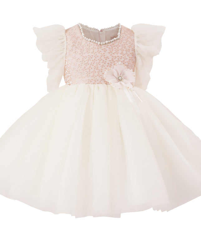 tulleen Pink Oaklyn Sequin Tulle Occasion Dress