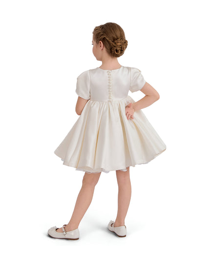 tulleen Ivory Suncrestia Pearl-Accented Occasion Dress