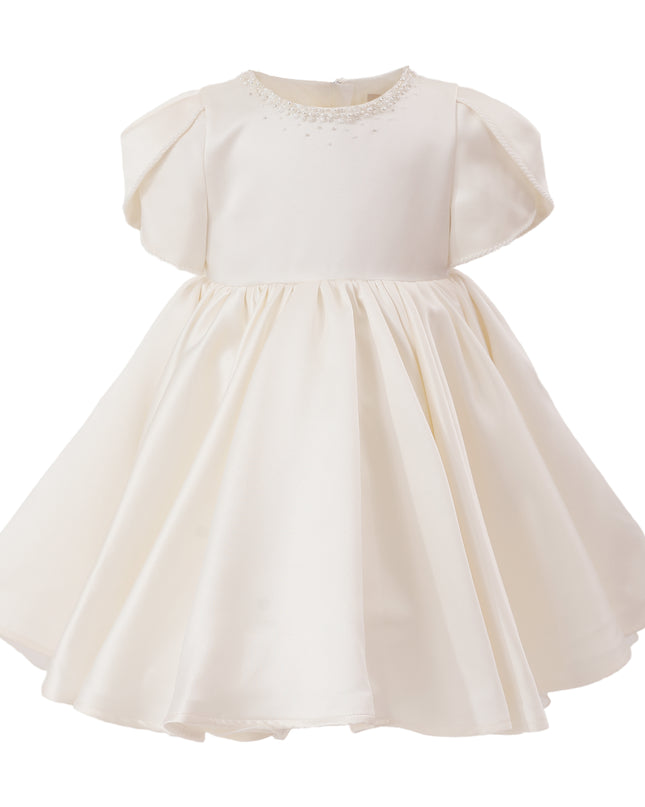tulleen Ivory Suncrestia Pearl-Accented Occasion Dress