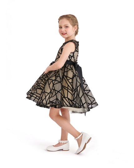 tulleen Beige Belvedra Pearl-Trim Ribbon Dress
