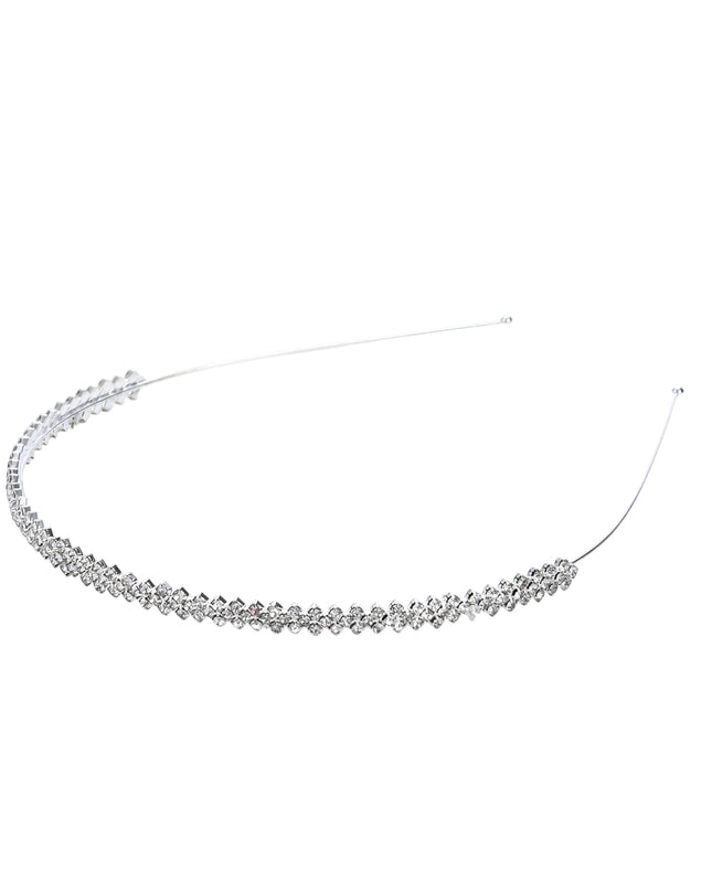 kids atelier tulleen Silver Crystal Row Headband