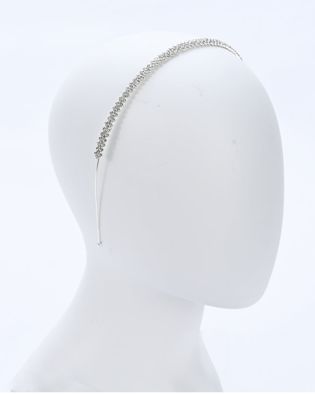 kids atelier tulleen Silver Crystal Row Headband