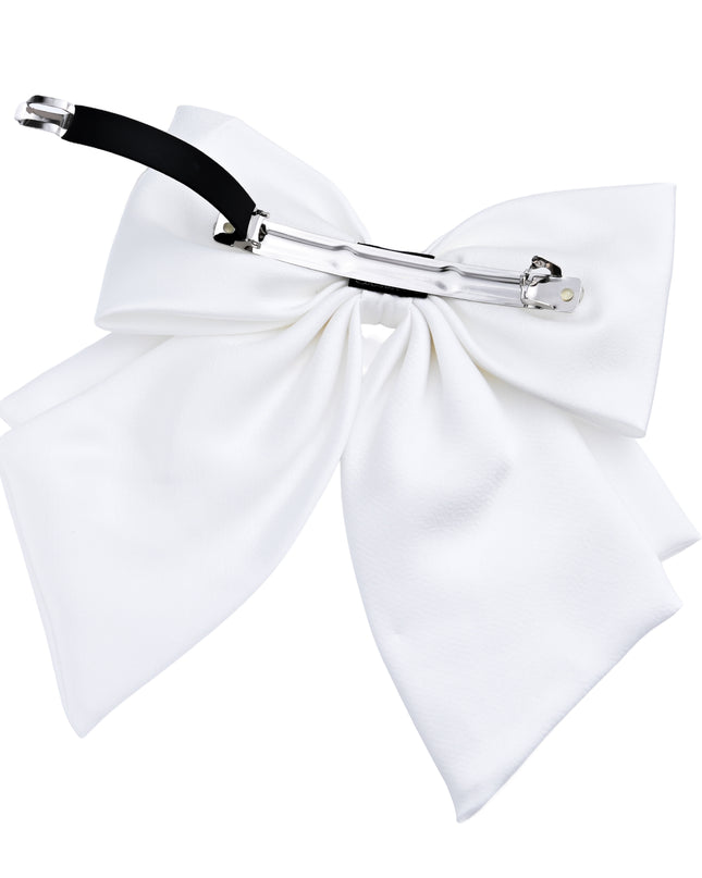 Kids atelier tulleen White Pearl-Embellished Satin Hair Clip