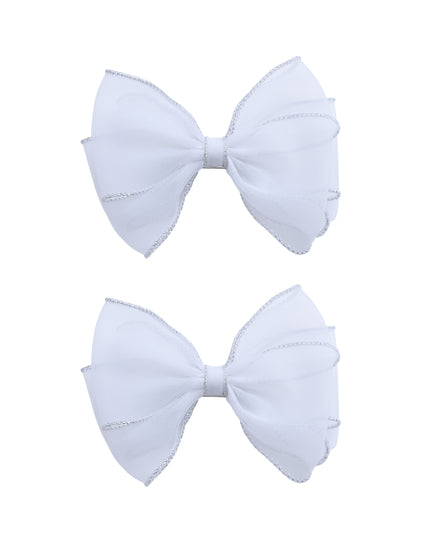 kids atelier tulleen Tulle Glitter Bow Hir Clip Set